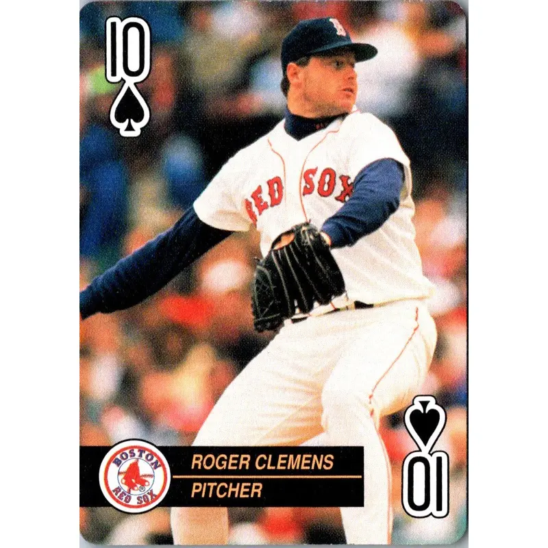 1992 U.S. Playing Card Co. Baseball Aces Roger Clemens #10