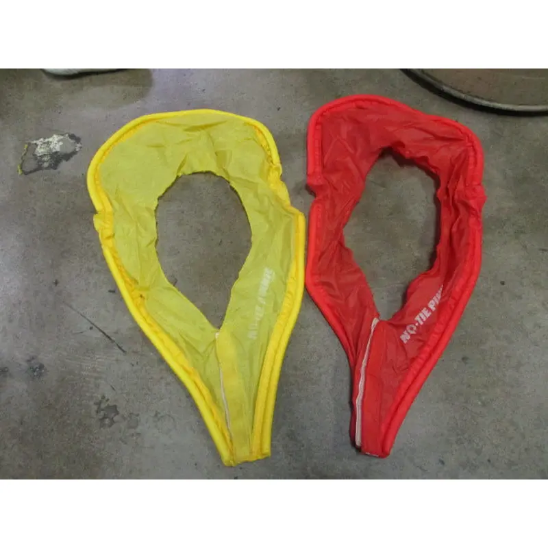 Used No Tie Pinnie 1-Red; 1-Yellow