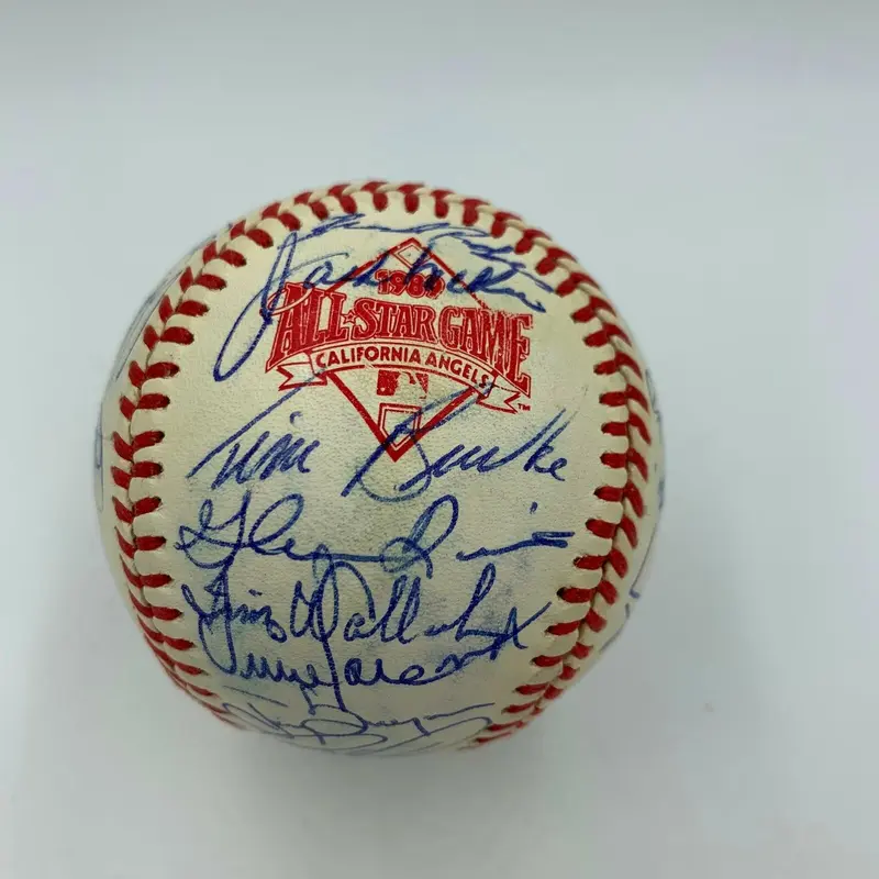 1989 All Star Game Signed Baseball Tony Gwynn Mike Schmidt Ryne Sandberg