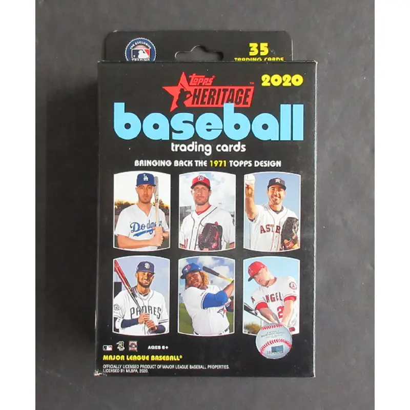 2020 Topps Heritage Baseball Hanger Box (35 Cards)