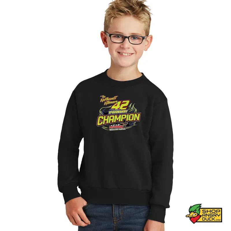 Nate Young Racing Championship Youth Crewneck Sweatshirt