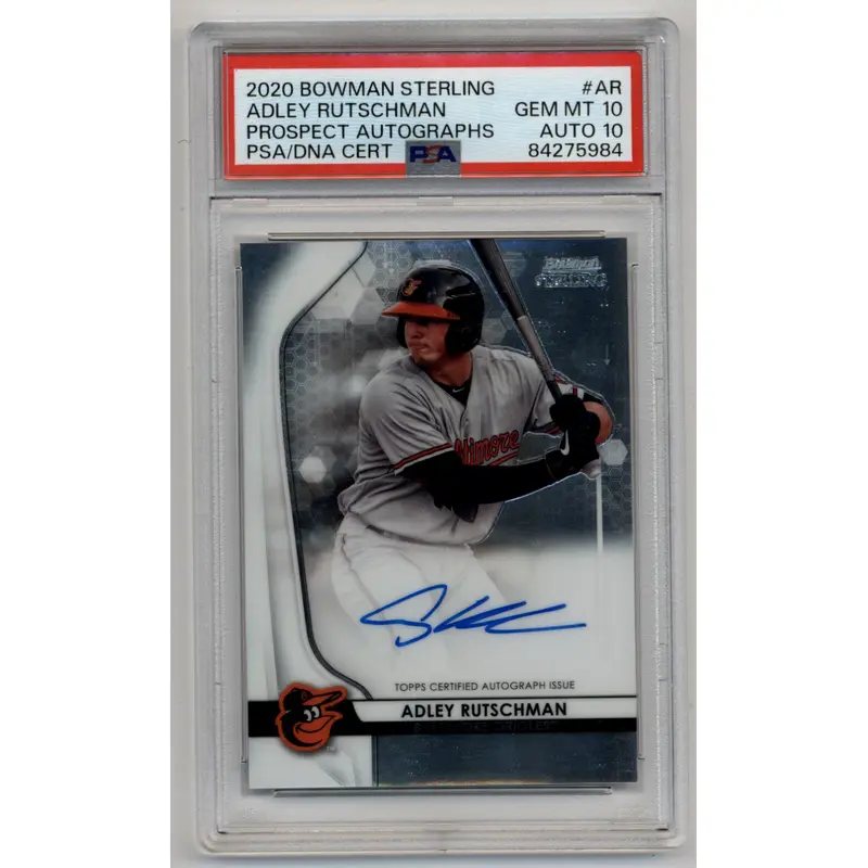 Adley Rutschman 2020 Bowman Sterling Prospect Auto PSA 10 Gem Mint Auto 10