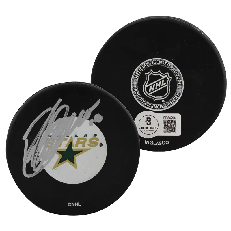 Stars Brenden Morrow Authentic Signed Official NHL Hockey Puck BAS #BR84294