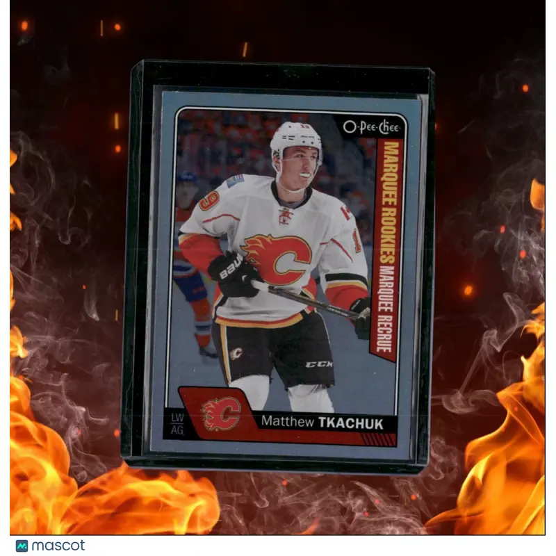 2016-17 O-Pee-Chee Matthew Tkachuk Rainnow Marquee Rookie #681