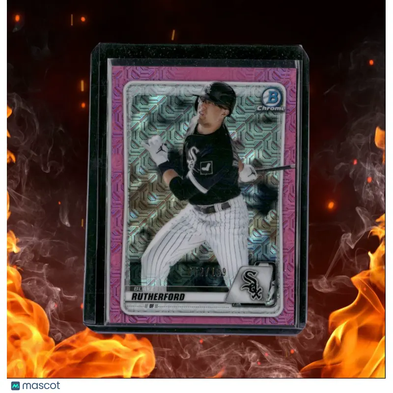 2020 Bowman Chrome Prospects Blake Rutherford Prospect Pink Refractor 052/199