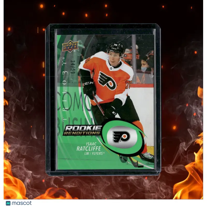 2022-23 Upper Deck Trilogy Rookie Renditions Green Isaac Ratcliffe 34/99 #RR-19
