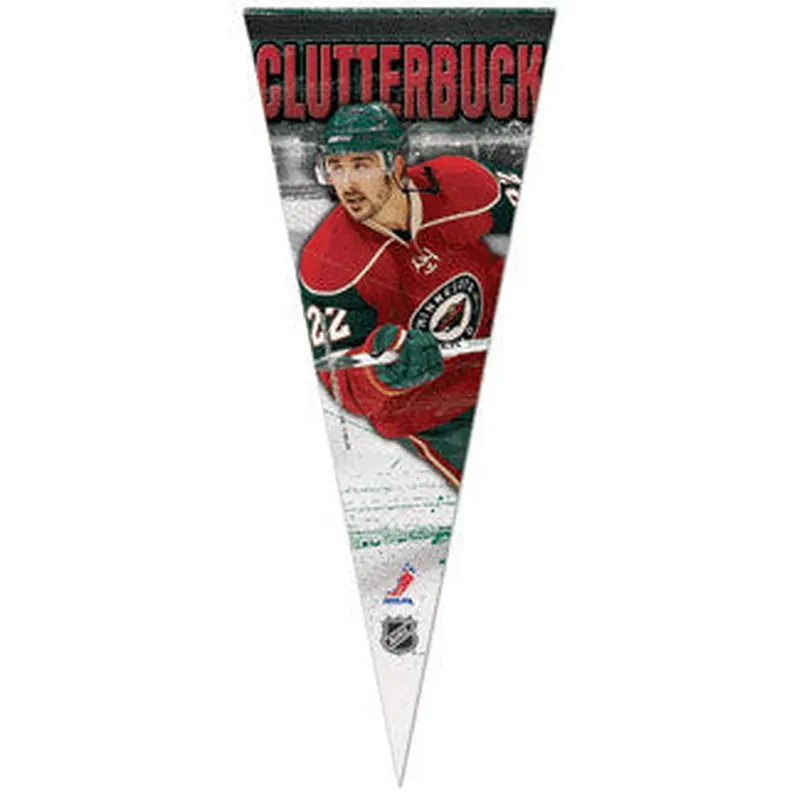 Cal Clutterbuck "Wild Action" Premium Felt Pennant L.E. /2,009