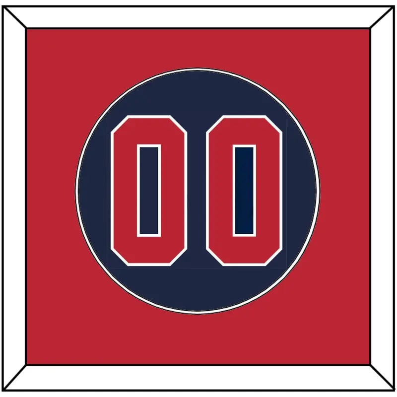 United States Baseball Number - 2020/2021 Olympics Alternate Blue - Single Mat 2