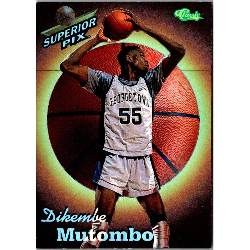 1995 Classic Superior Pix Chrome Dikembe Mutombo #27