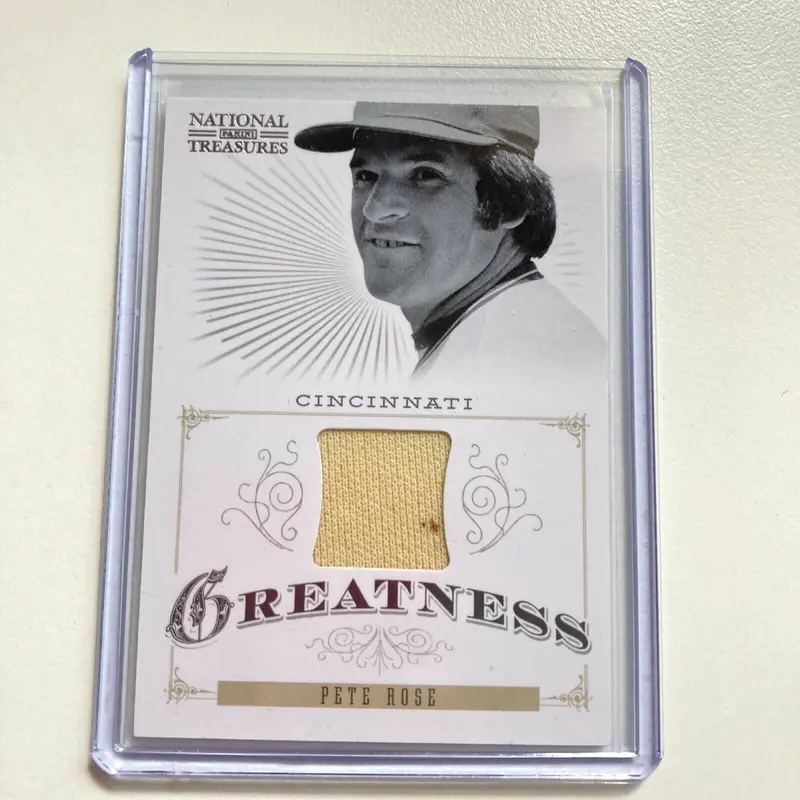 2012 Panini National Treasures Pete Rose Game Used Jersey #3/25