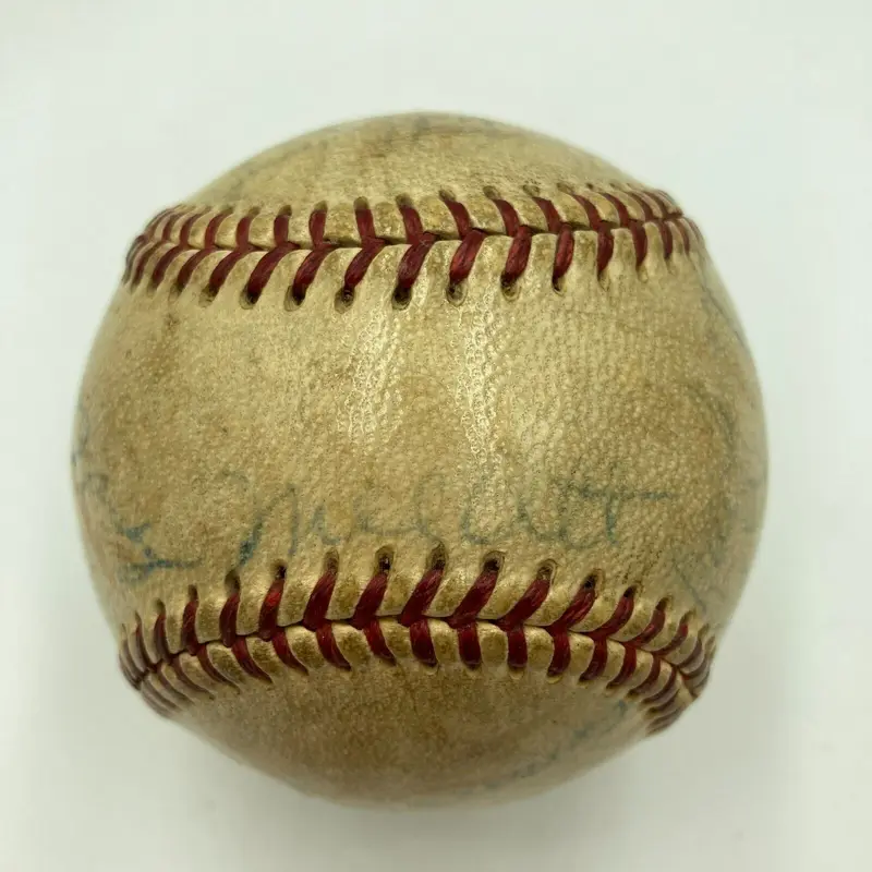 Mel Ott Paul Waner Dave Bancroft Rabbit Maranville HOF Multi Signed Baseball JSA