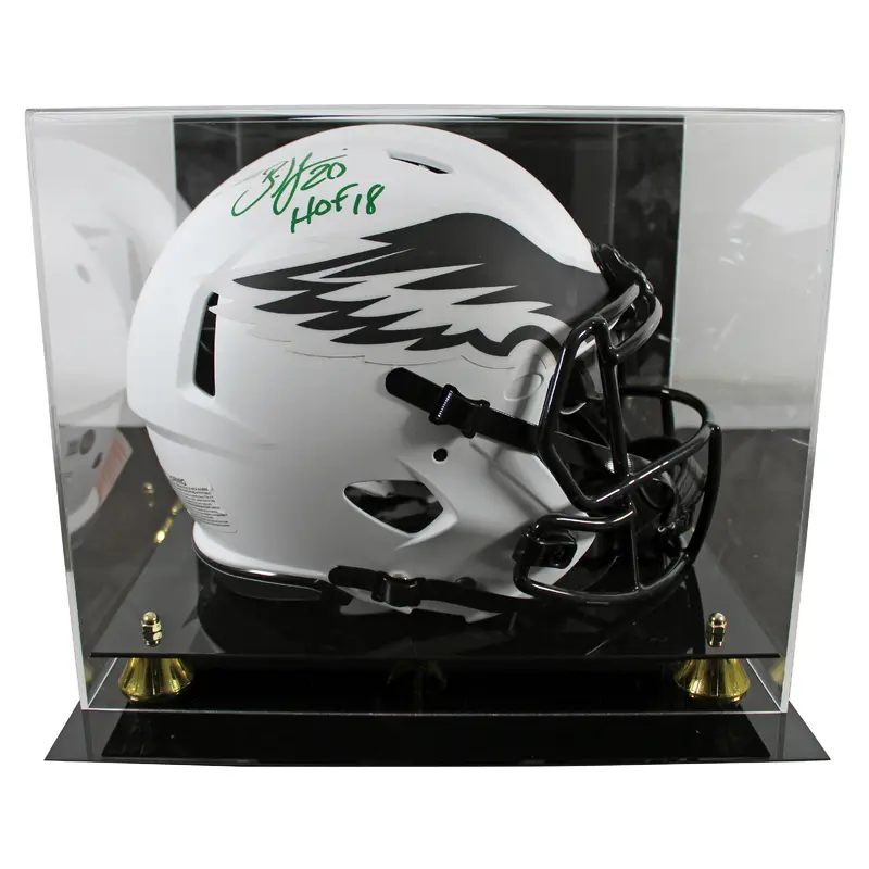 Eagles Brian Dawkins "HOF" Signed Lunar F/S Speed Proline Helmet W/ Case BAS Wit