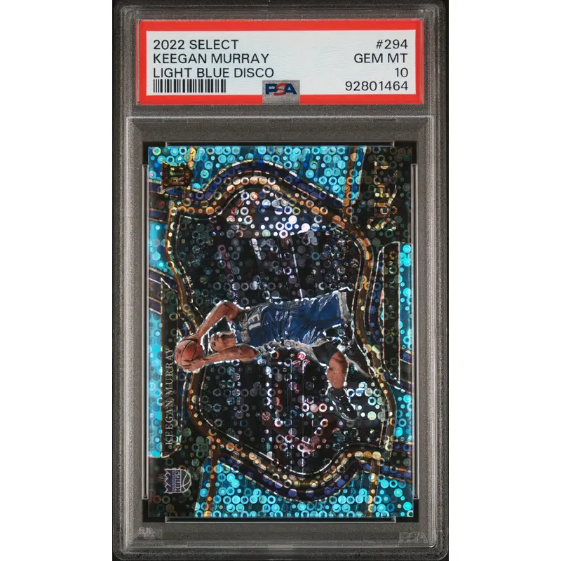 Keegan Murray 2022 Panini Select #294 Light Blue Disco #39/99 PSA 10 Gem Mint