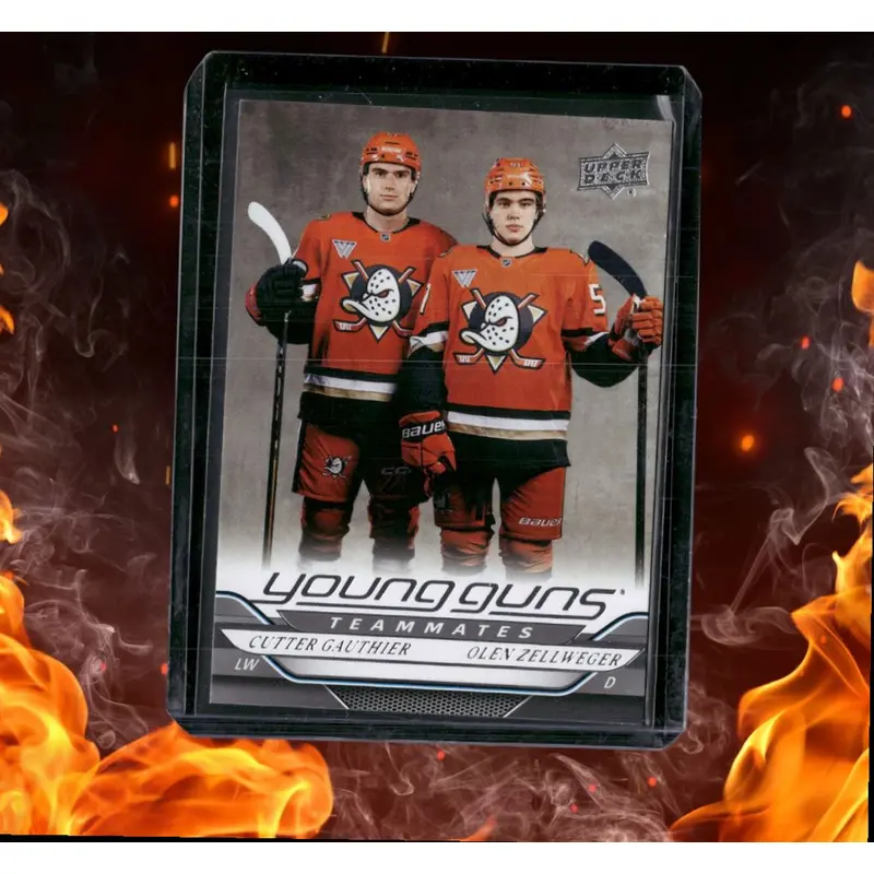 2024-25 Upper Deck Olen Zellweger / Cutter Gauthier Young Guns Teammates (B)