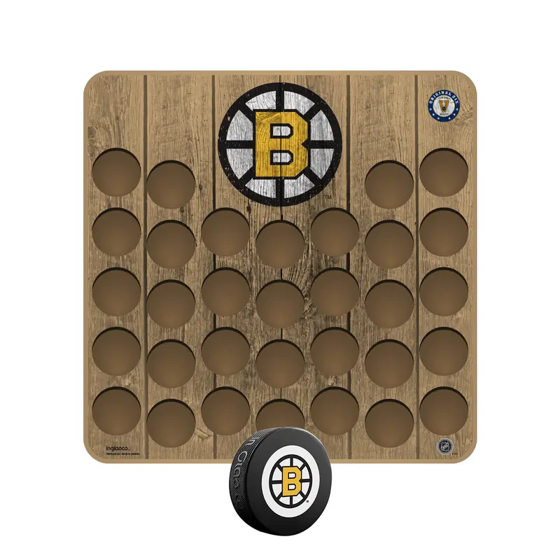 NHL Vintage Boston Bruins Hockey Puck Wall Plaque
