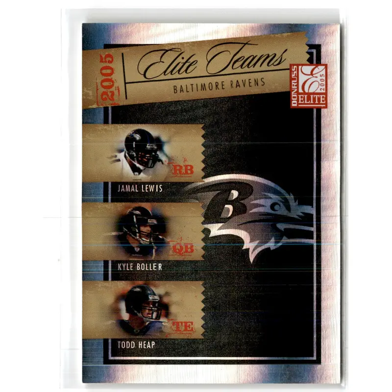 2005 Donruss Elite Teams Silver Jamal Lewis/Kyle Boller/Todd Heap #ET-3 0988/1000