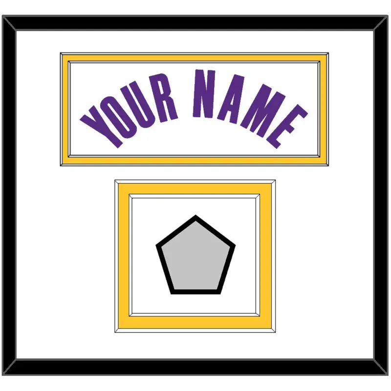 Los Angeles Name & Trophy Patch - White Association - Double Mat 1