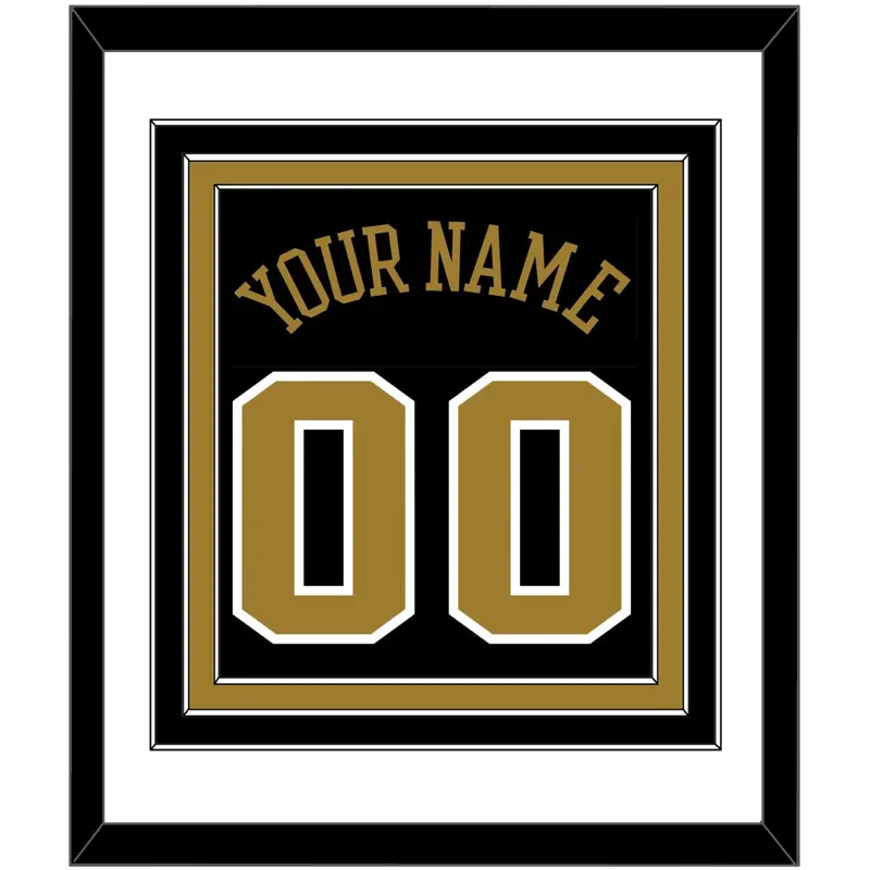 Wake Forest Basketball Name & Number - Road Black (2006-2009) - Triple Mat 1