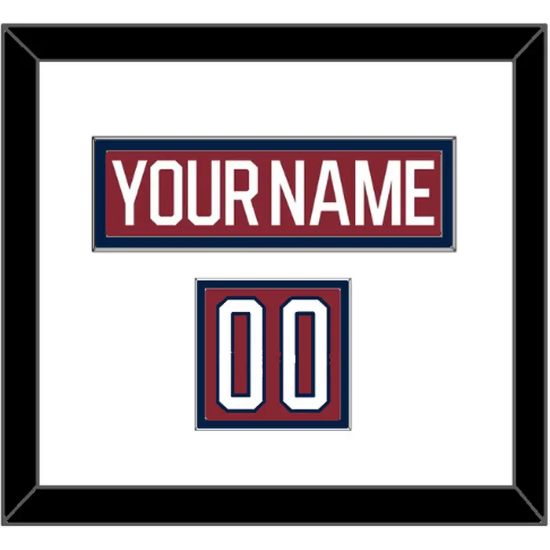 Washington Nameplate & Number (Shoulder) - 2015 Winter Classic Garnet - Double Mat 1