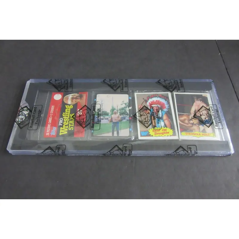 1985 Topps WWF Pro Wrestling Stars Unopened Rack Pack (BBCE) (Hogan Sticker #9 Top)