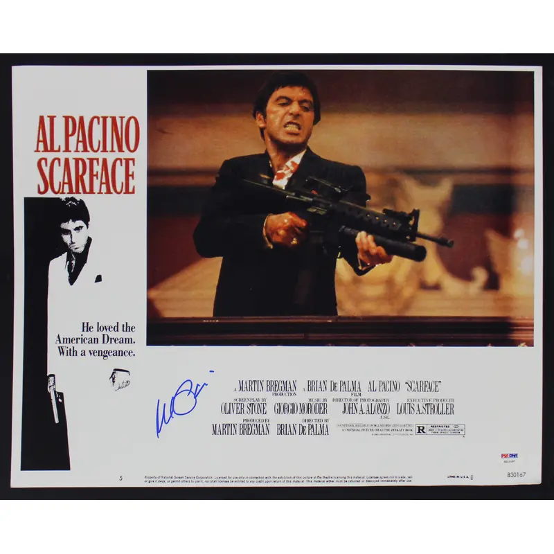 Al Pacino Scarface Signed 16x20 Horizontal Lobby Card Photo Auto 10! PSA Itp