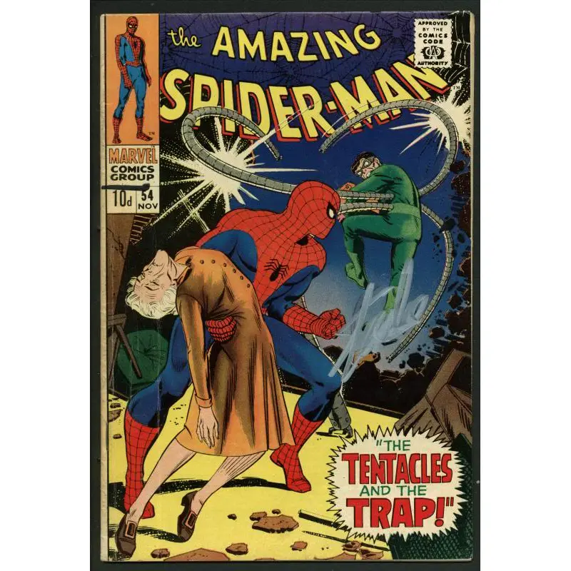 Stan Lee Signed Amazing Spider-Man #54 Comic Book Dr Octopus PSA/DNA #W18764