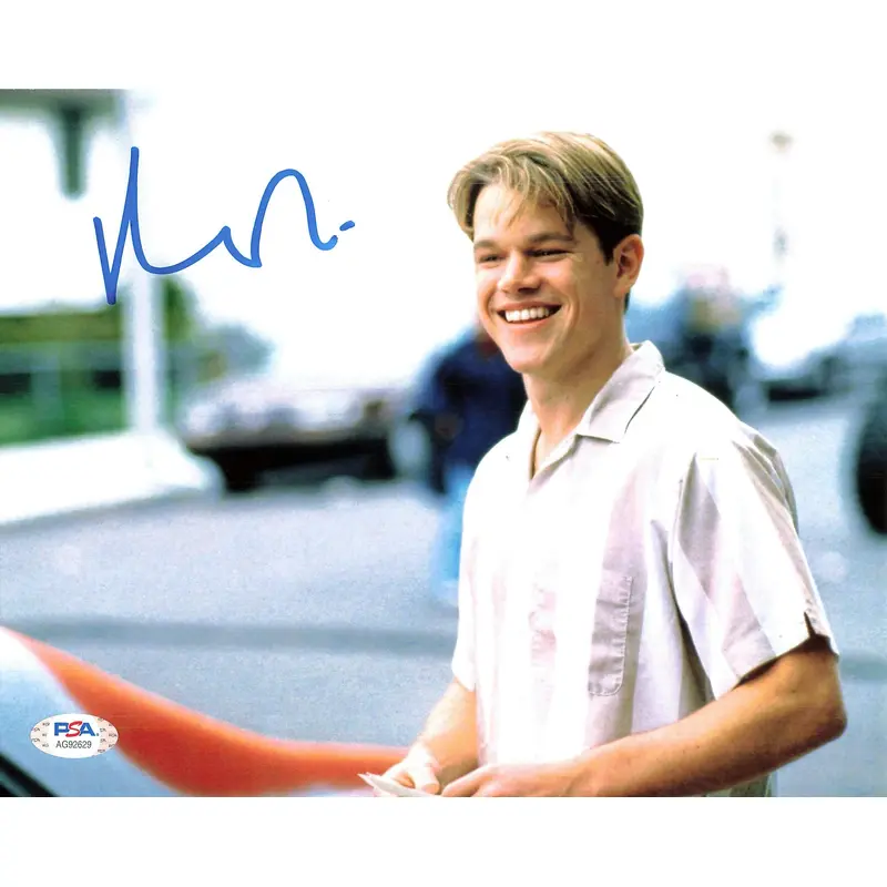 Matt Damon signed 8x10 photo PSA/DNA Autographed