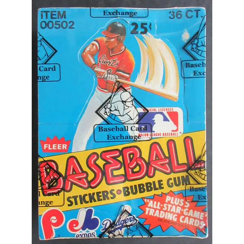 1981 Fleer Baseball Unopened Stickers Wax Box (BBCE)