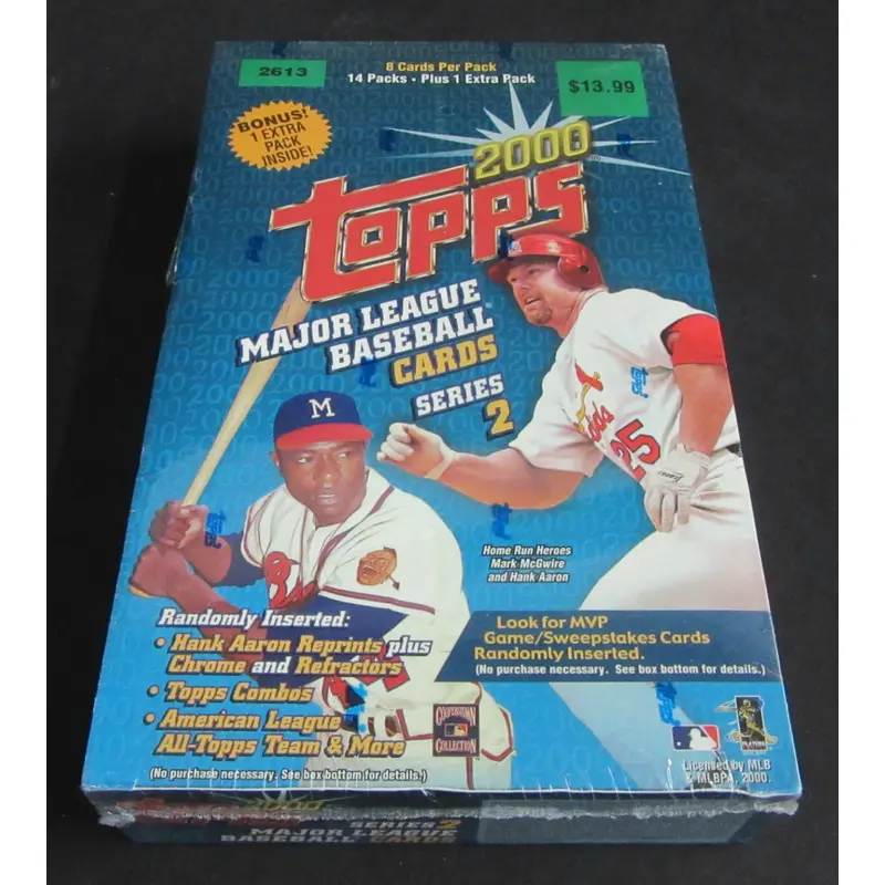2000 Topps Baseball Series 2 Blaster Box (15/8)