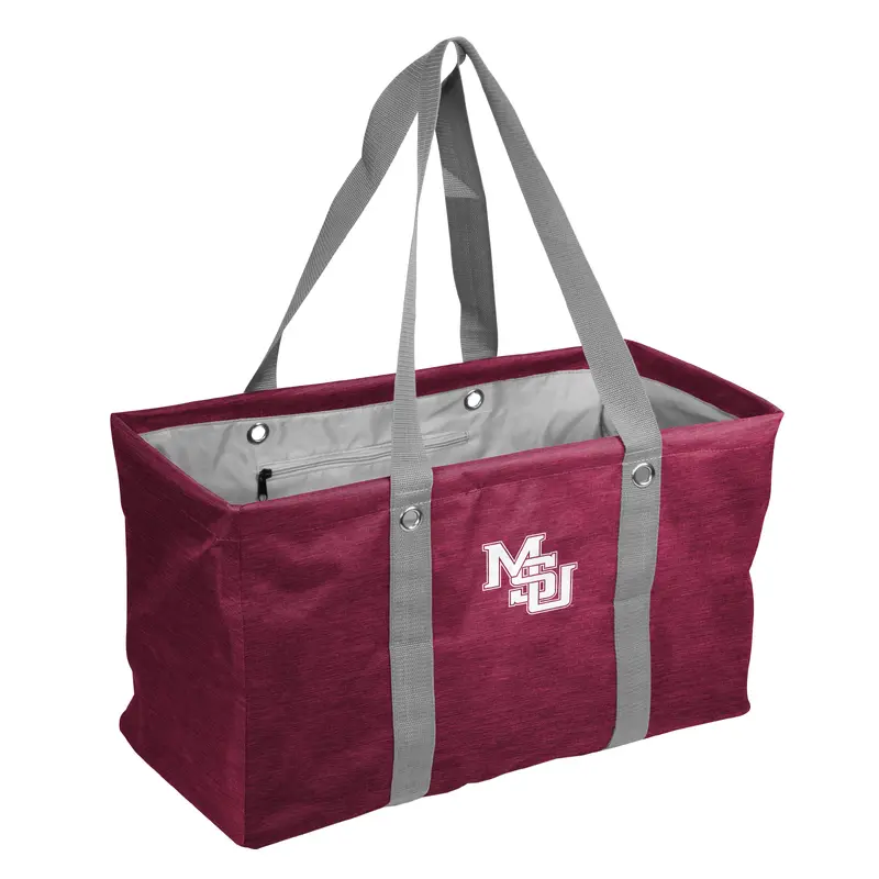 Mississippi State Interlocking MS Crosshatch Picnic Caddy