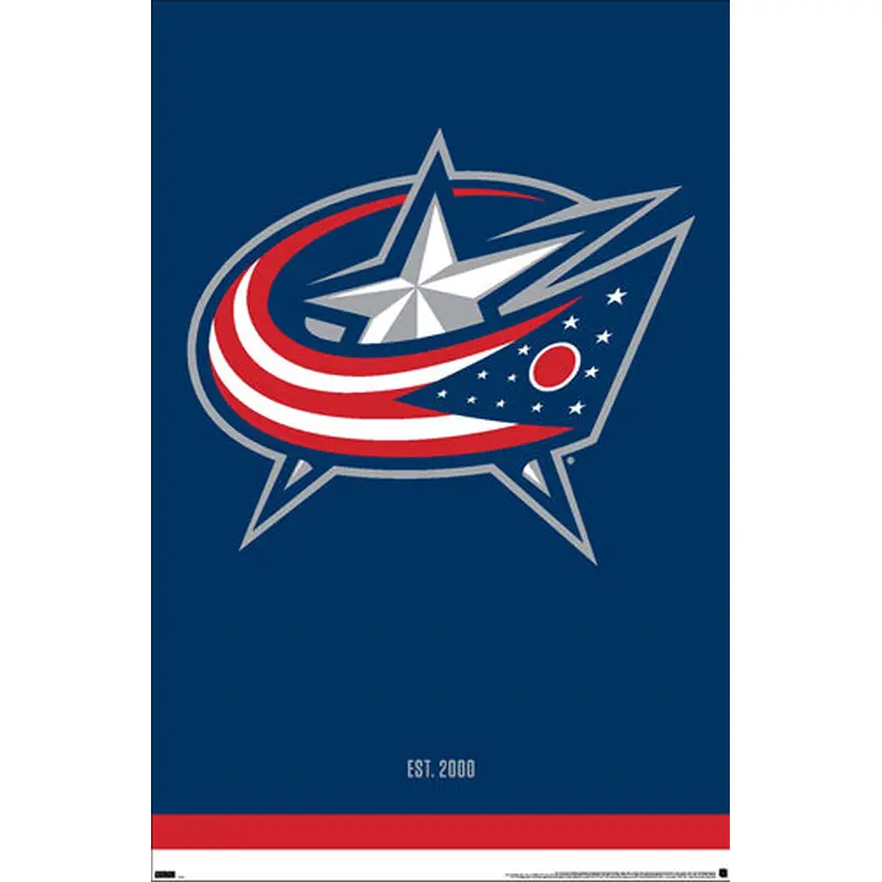 Columbus Blue Jackets Official NHL Hockey Team Logo Poster - Costacos Sports
