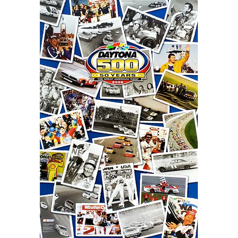 Daytona 500 "50 Years" Commemorative Poster - Time Factory 2008