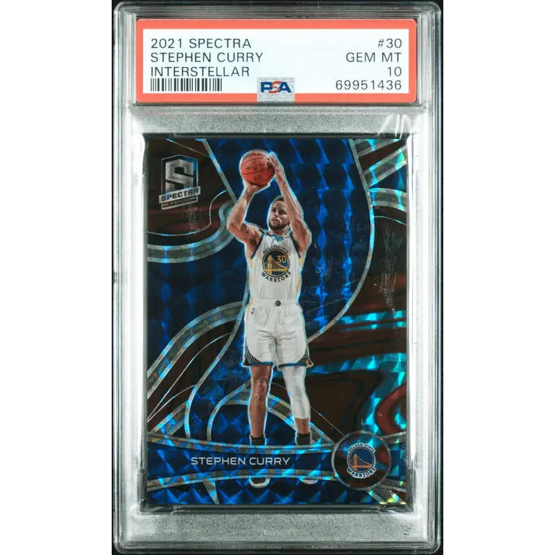 Stephen Curry 2021 Panini Spectra #30 Interstellar PSA 10 Gem Mint