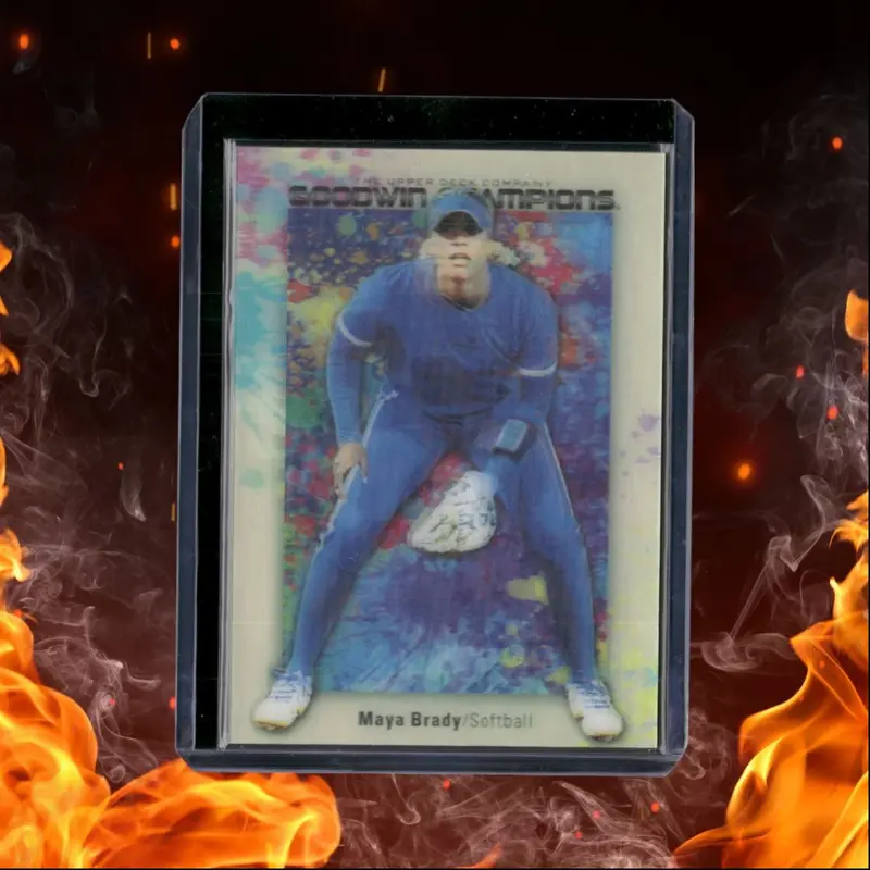 2024 Upper Deck Goodwin Champions Maya Brady Splash of Color Lenticular SSP (B)