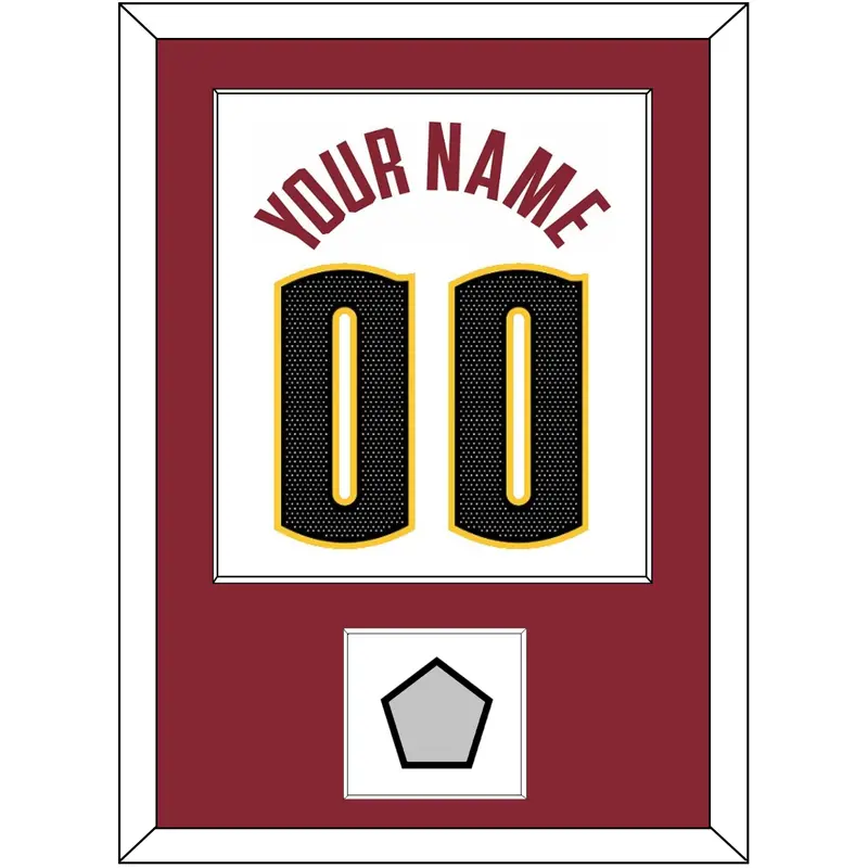 Denver Name & Number With Champions Patch - White Association - Single Mat 3