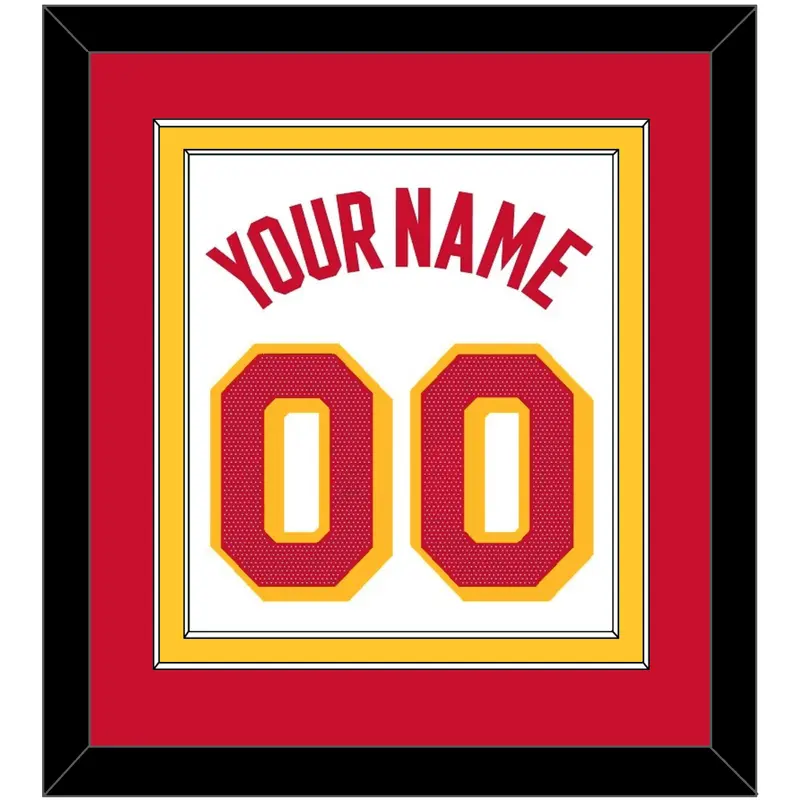 Atlanta Name & Number - White Association - Double Mat 3