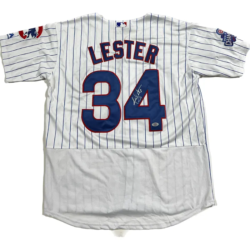 Jon Lester signed jersey PSA/DNA Chicago Cubs Autographed