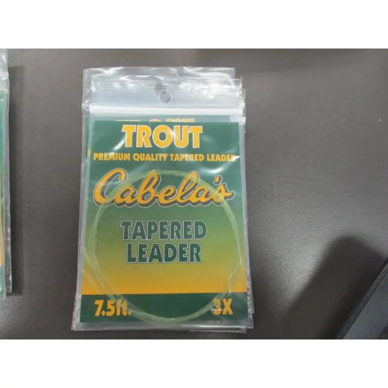 New Cabelas Trout Tapered Leader 7.5ft 3X