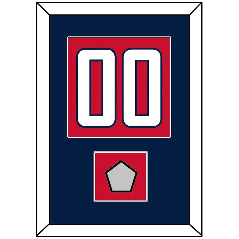 Washington Number (Back) & Stanley Cup Champions Patch - Home Red - Single Mat 2