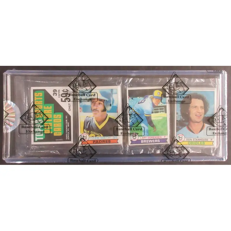 1979 Topps Baseball Unopened Rack Pack (O. Smith RC Top) (BBCE)