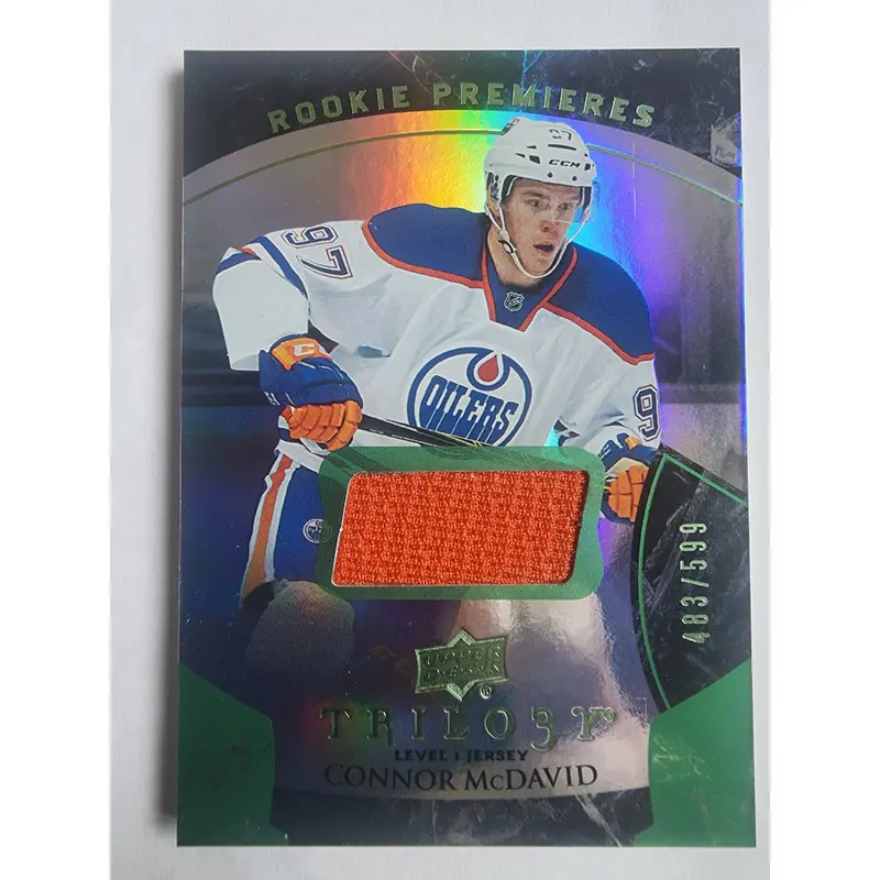 Connor McDavid 2015 Upper Deck Trilogy Jersey Rookie #483/599