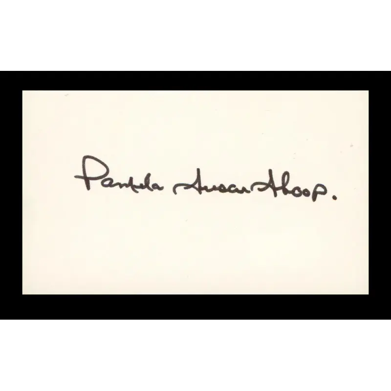 Pamela Susan Shoop Halloween II Authentic Signed 3x5 Index Card BAS #BP00919