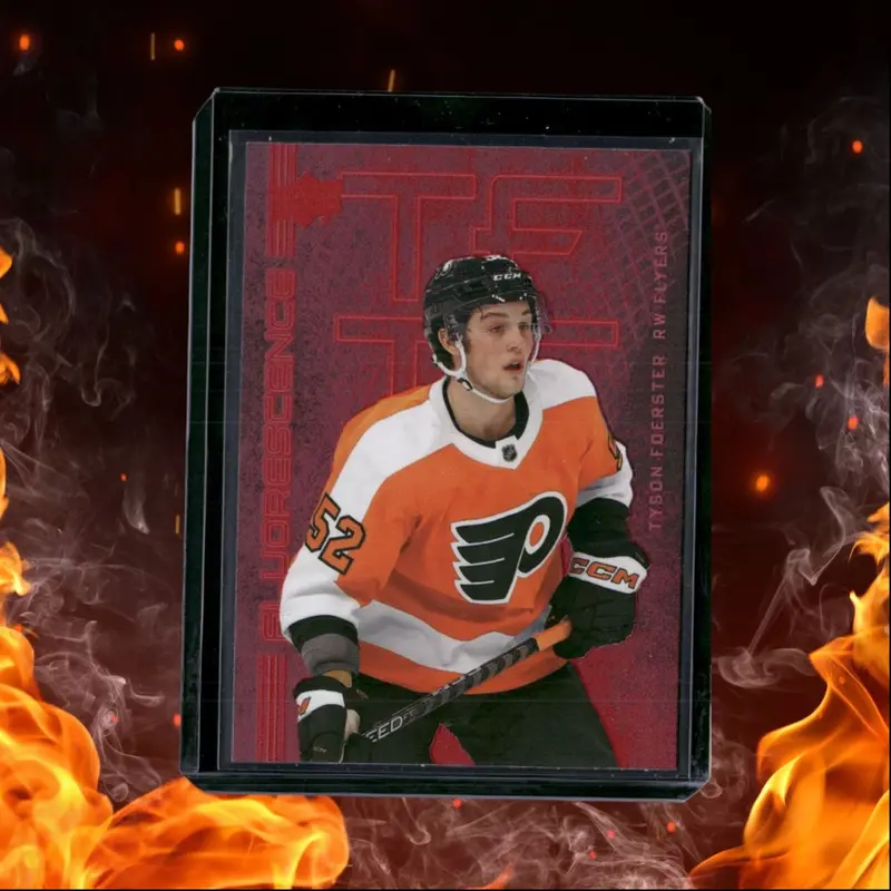 2023-24 Upper Deck Tyson Foerster Fluorescence Red Rookie #F-34