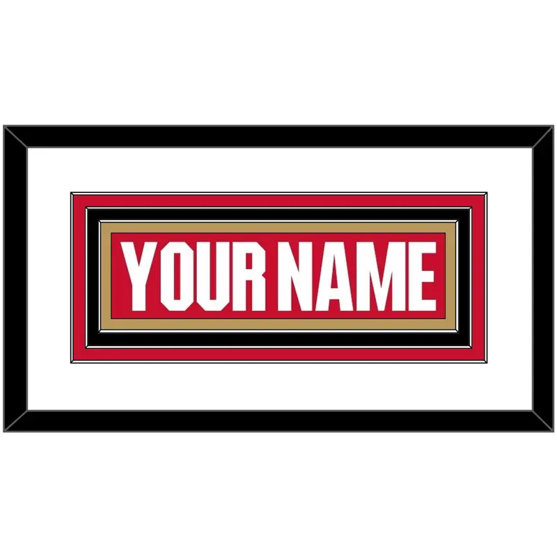 Ottawa Nameplate - Home Red (2017-2020) - Triple Mat 1