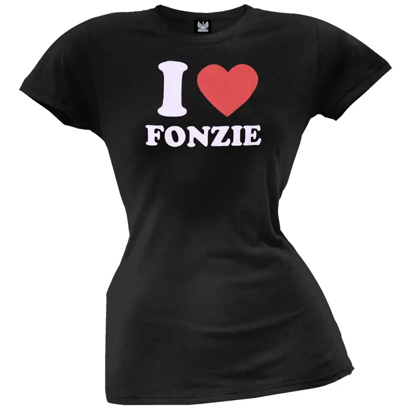 Happy Days - I Heart Fonzie Juniors T-Shirt