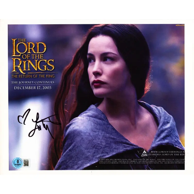 Liv Tyler Lord of the Rings Authentic Signed 8.5x11 Photo BAS #BS20709