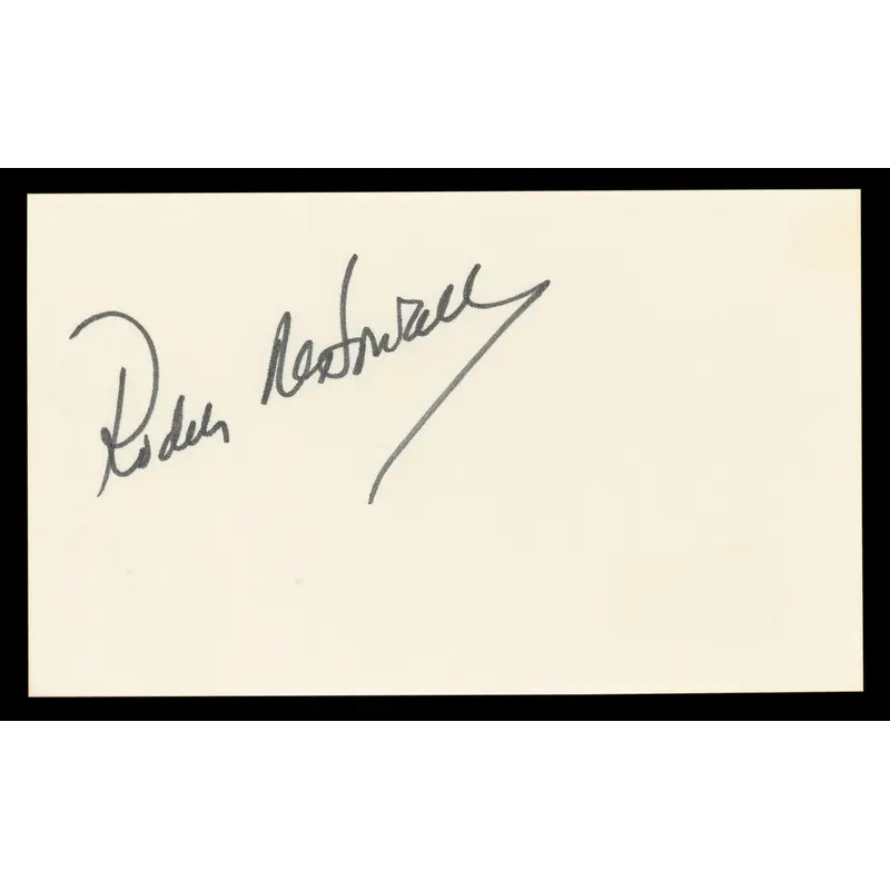Roddy McDowall Planet Of The Apes Authentic Signed 3x5 Index Card BAS #BL98877