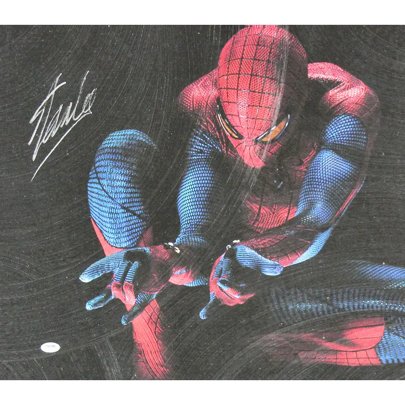Stan Lee Marvel Authentic Signed 20x24 Spider-Man Canvas PSA/DNA #W18580