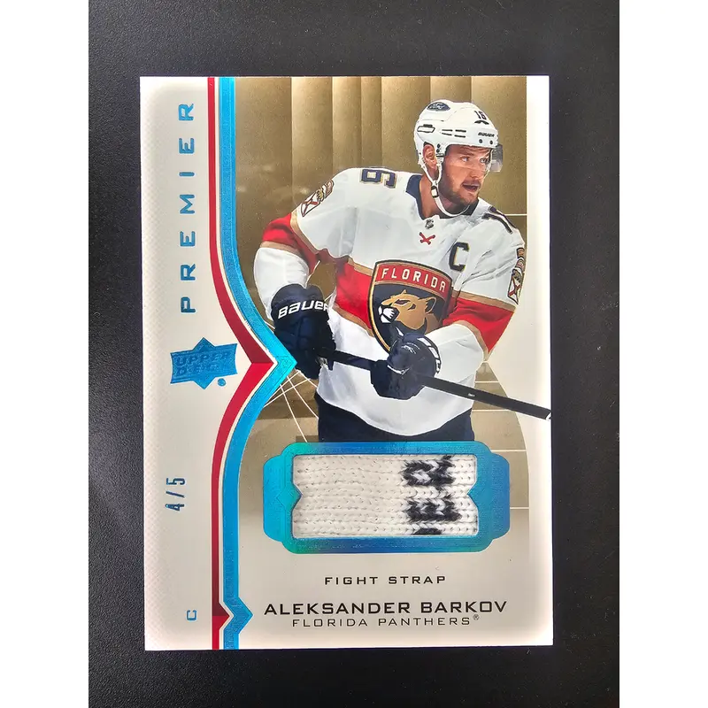 2020-21 Upper Deck Premier - Fight Strap - Aleksander Barkov #13 /5