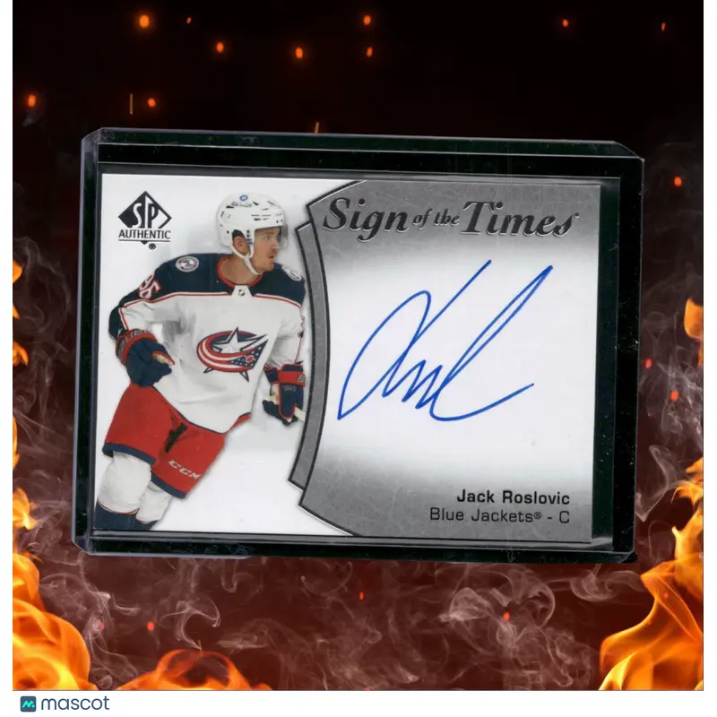 2021-22 Upper Deck SP Authentic Jack Roslovic Sign of the Times Auto #SOTT-JR